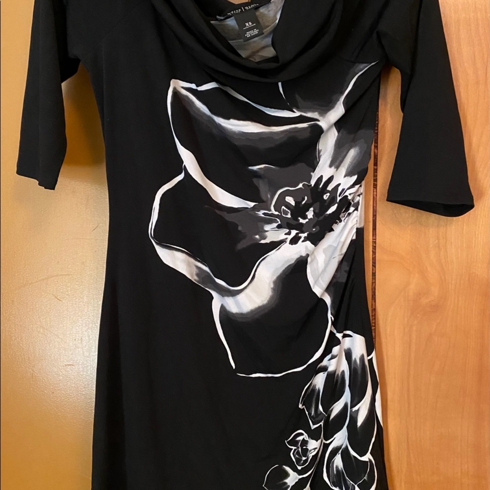 WHBM cowl neck mini dress ex